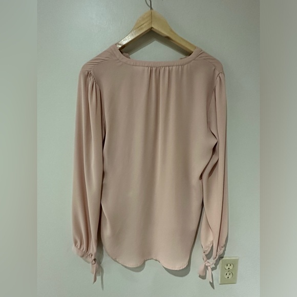 Violet + Claire pink blouse with ribbons on sleeves - Picture 5 of 5